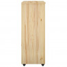 Rolkowa szafka Brązowy 53 x 39 x 103 cm Lite drewno sosnowe