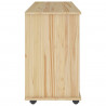 Rolkowa szafka Brązowy 100 x 39 x 65,5 cm Lite drewno sosnowe