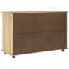 Rolkowa szafka Brązowy 100 x 39 x 65,5 cm Lite drewno sosnowe