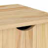 Rolkowa szafka Brązowy 100 x 39 x 65,5 cm Lite drewno sosnowe