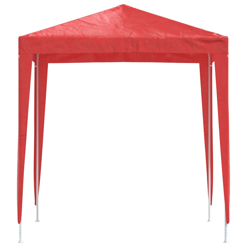 Namiot Imprezowy 200 x 200 x 240 cm czerwony PE i stal