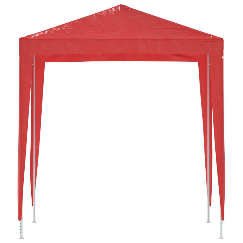 Namiot Imprezowy 200 x 200 x 240 cm czerwony PE i stal
