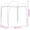 Namiot Imprezowy 200 x 200 x 240 cm czerwony PE i stal