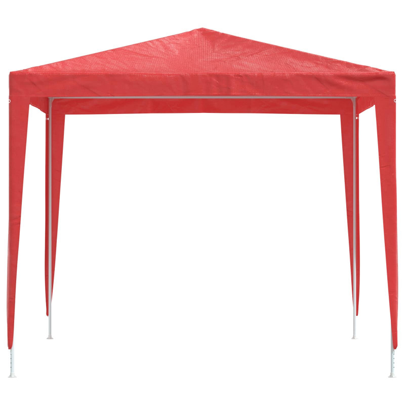 Namiot Imprezowy 250 x 250 x 240 cm czerwony PE i stal