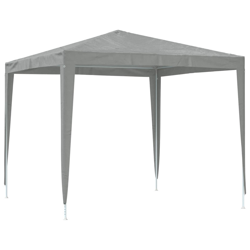 Namiot Imprezowy 250 x 250 x 240 cm jasnoszary PE i stal