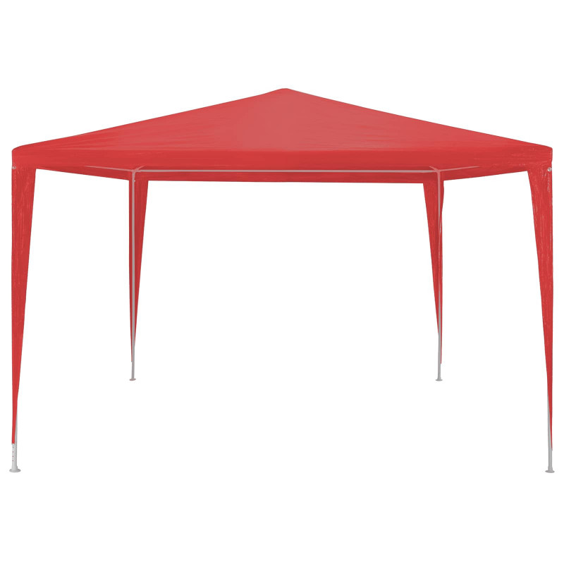 Namiot Imprezowy Czerwony 300 x 300 x 255 cm PE i stal