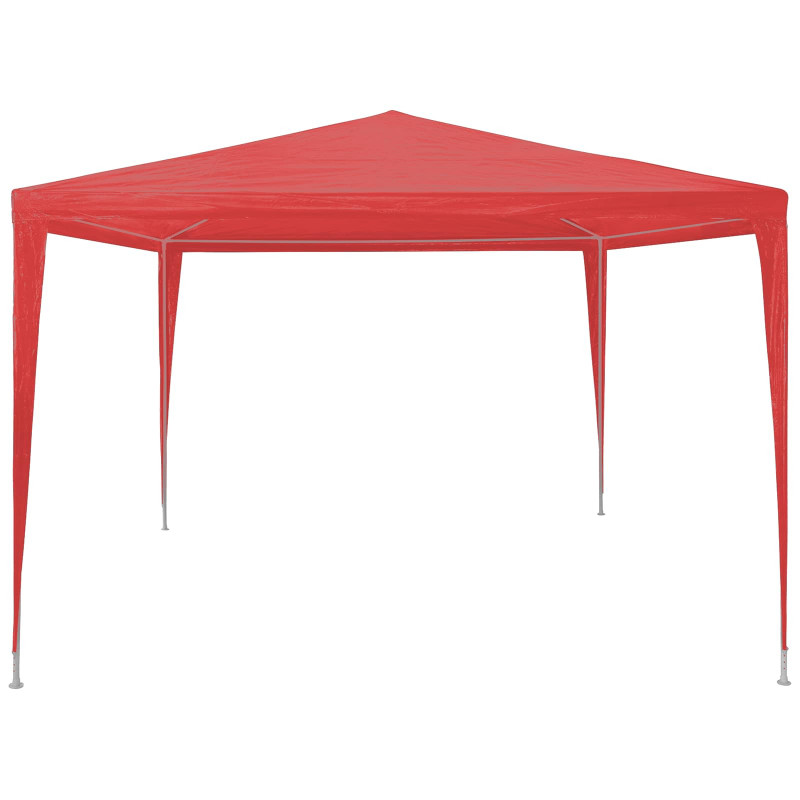 Namiot Imprezowy Czerwony 300 x 300 x 255 cm PE i stal