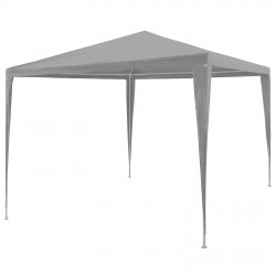 Namiot Imprezowy Jasnoszary 300 x 300 x 255 cm PE i stal