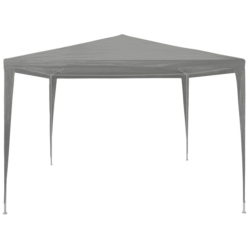 Namiot Imprezowy Jasnoszary 300 x 300 x 255 cm PE i stal