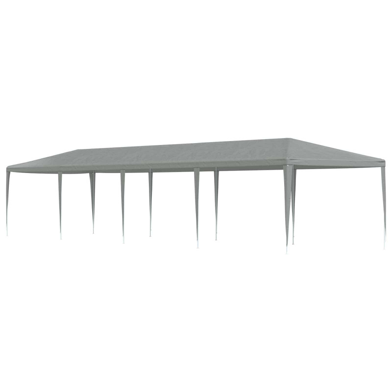 Namiot Imprezowy Jasnoszary 1200 x 300 x 255 cm PE i stal