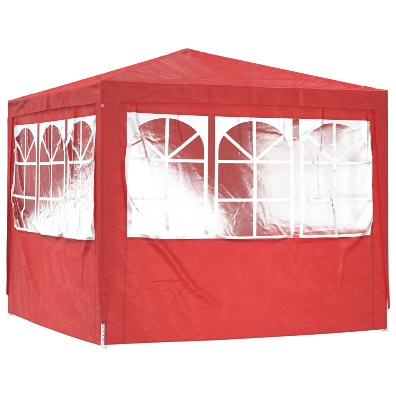 Namiot Imprezowy Czerwony 250 x 250 x 240 cm PE i stal