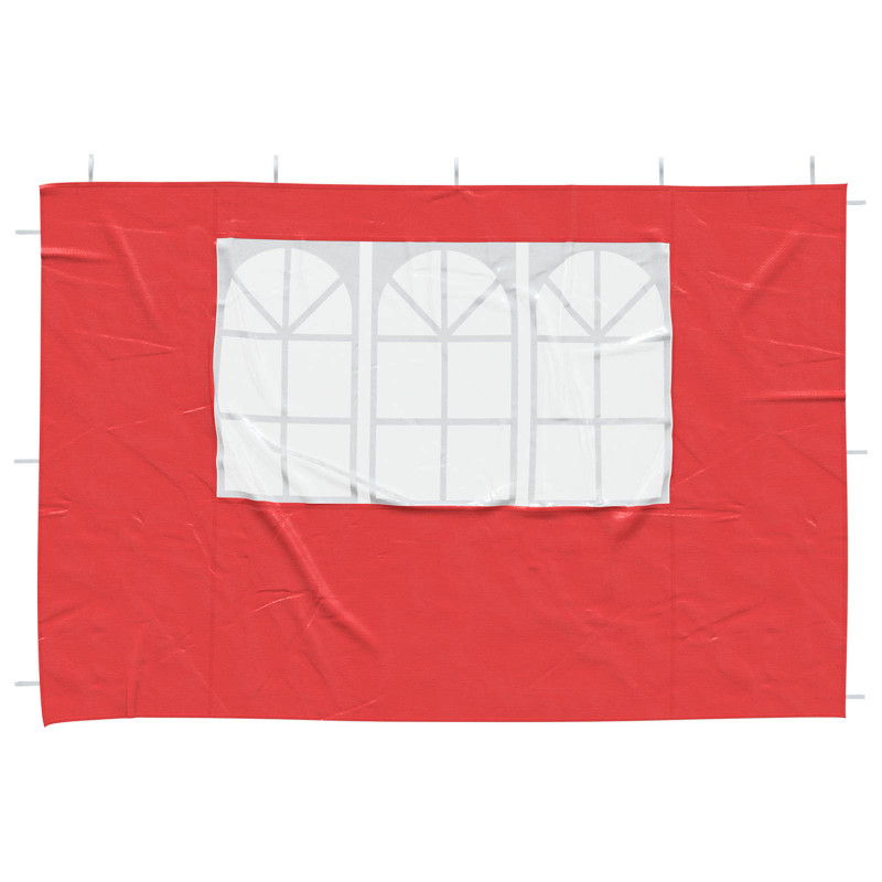 Ściana boczna namiotu na imprezy 2 pcs 300 x 195 cm czerwony