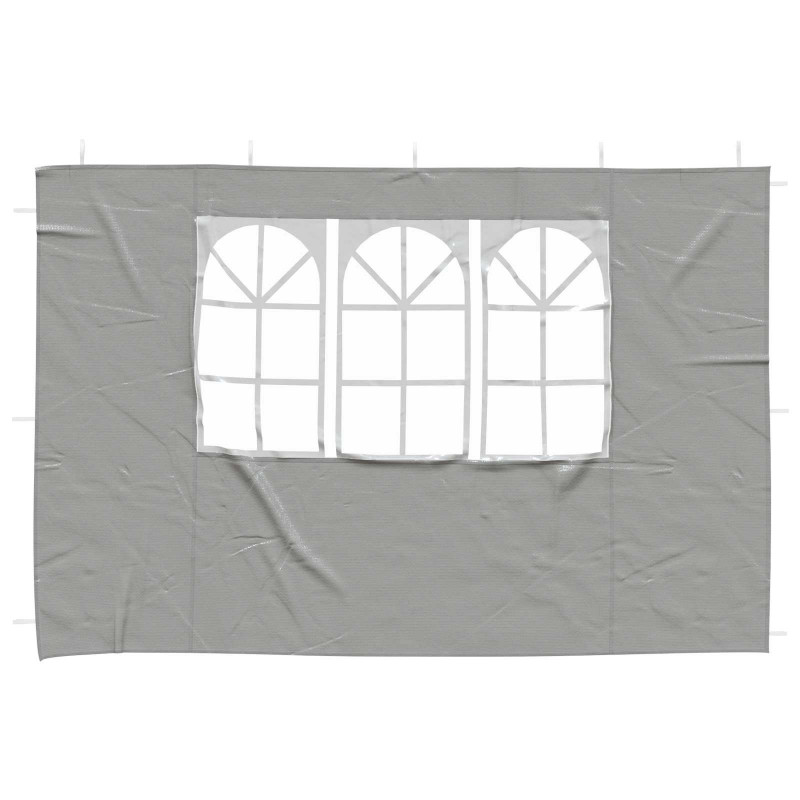 Ściana boczna namiotu na imprezy 2 pcs 300 x 195 cm jasnoszary