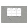 Ściana boczna namiotu na imprezy 2 pcs 300 x 195 cm jasnoszary