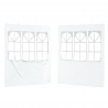 Ściana boczna namiotu na imprezy 2 pcs 200 x 195 cm Biały
