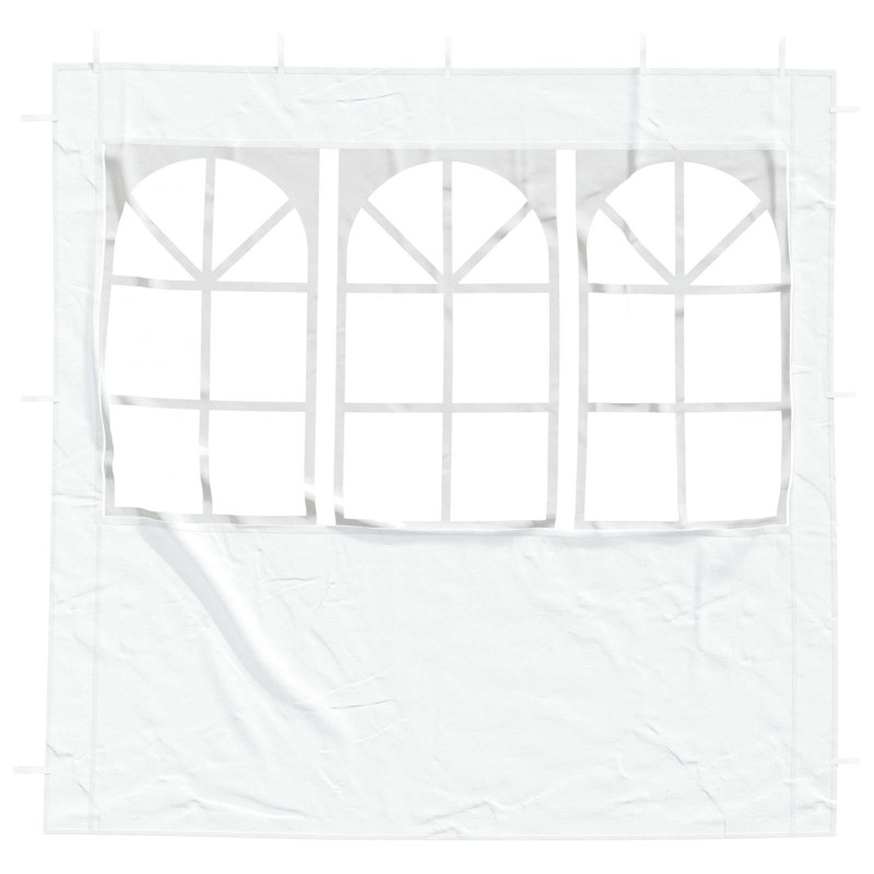 Ściana boczna namiotu na imprezy 2 pcs 200 x 195 cm Biały