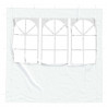 Ściana boczna namiotu na imprezy 2 pcs 200 x 195 cm Biały
