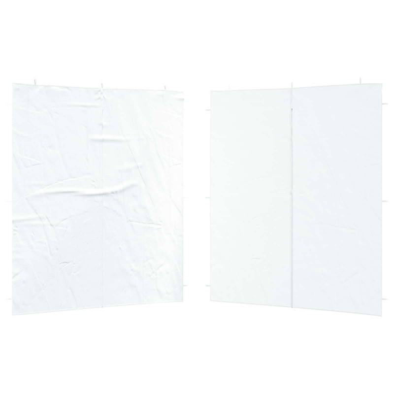 Ściana boczna namiotu na imprezy 2 pcs Biały 200 x 195 cm