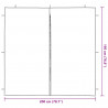 Ściana boczna namiotu na imprezy 2 pcs Biały 200 x 195 cm