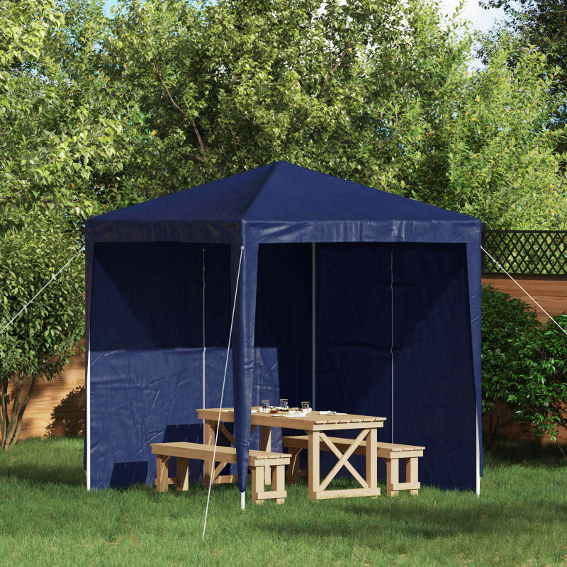 Ściana boczna namiotu na imprezy 2 pcs niebieski 200 x 195 cm