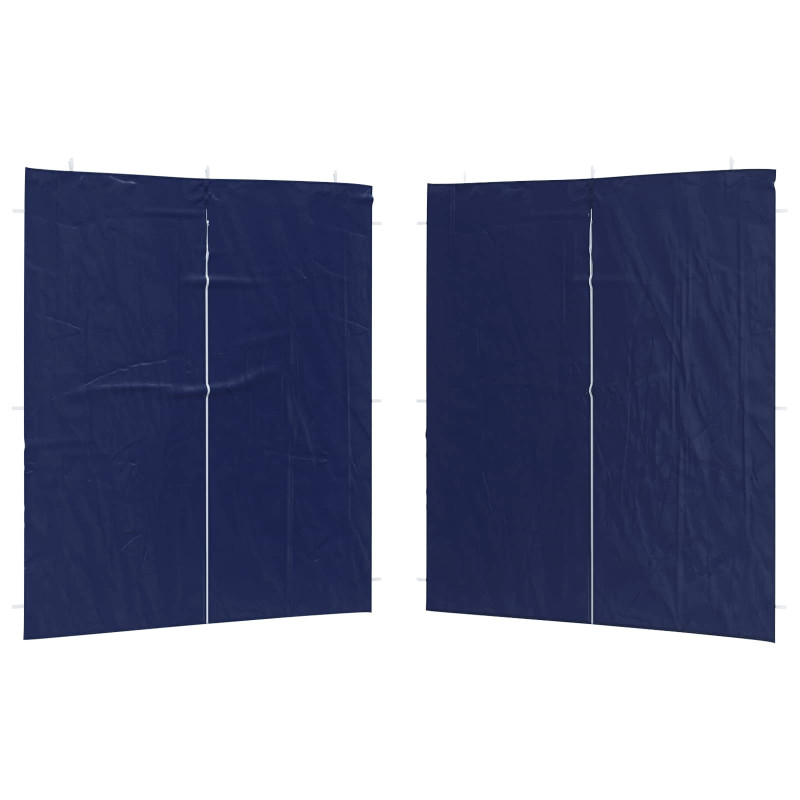 Ściana boczna namiotu na imprezy 2 pcs niebieski 200 x 195 cm