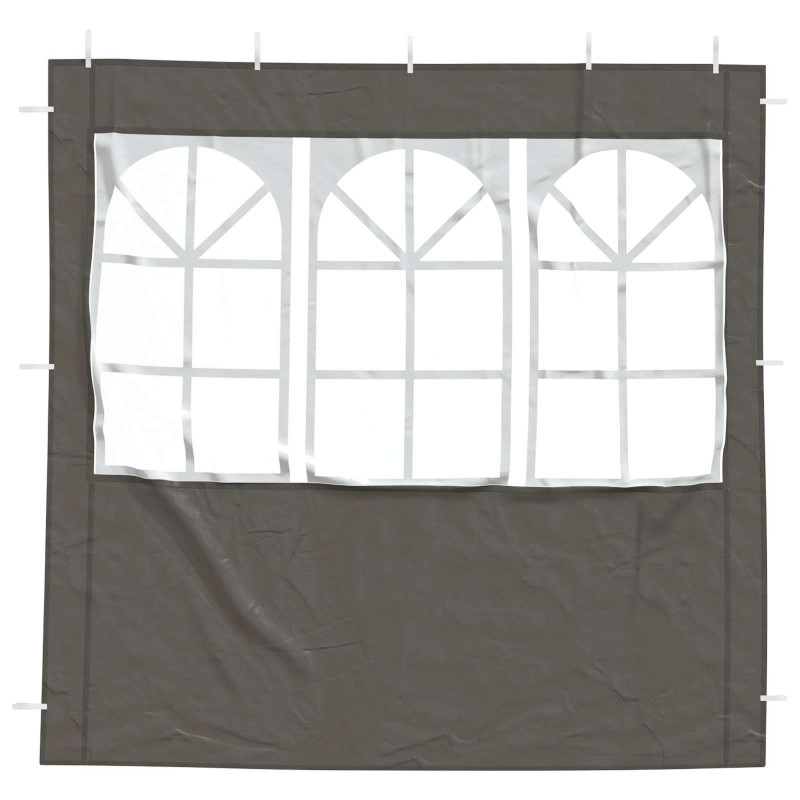 Ściana boczna namiotu na imprezy 2 pcs 200 x 195 cm antracytowy