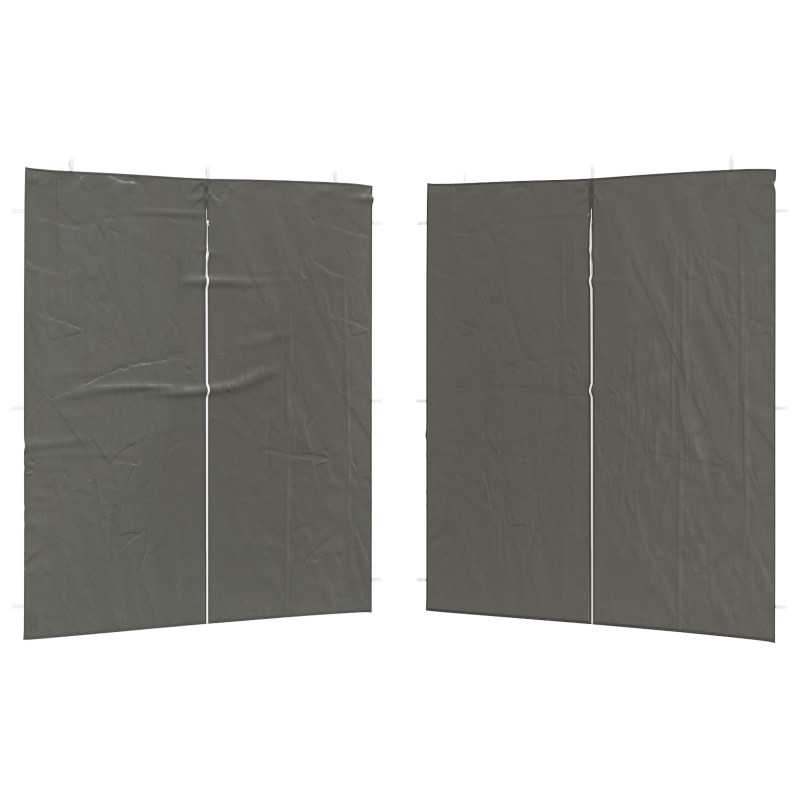 Ściana boczna namiotu na imprezy 2 pcs antracytowy 200 x 195 cm