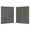 Ściana boczna namiotu na imprezy 2 pcs antracytowy 200 x 195 cm