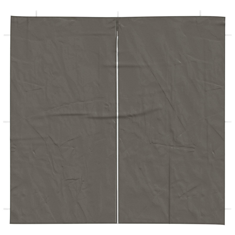 Ściana boczna namiotu na imprezy 2 pcs antracytowy 200 x 195 cm