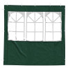 Ściana boczna namiotu na imprezy 2 pcs 200 x 195 cm zielony