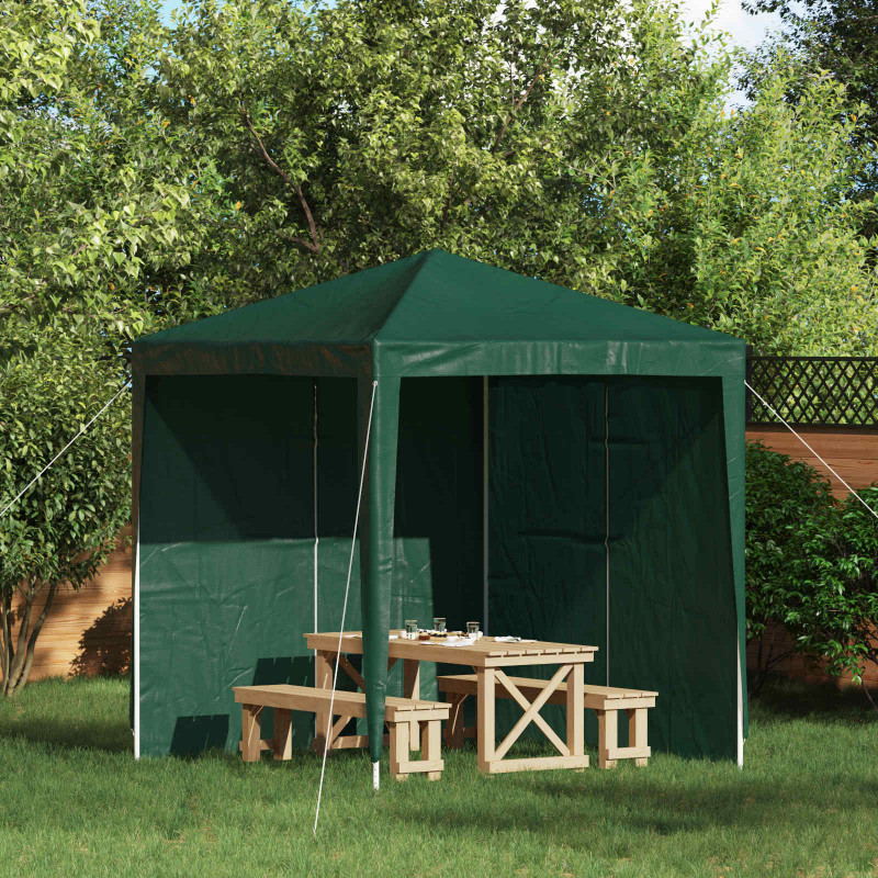Ściana boczna namiotu na imprezy 2 pcs zielony 200 x 195 cm