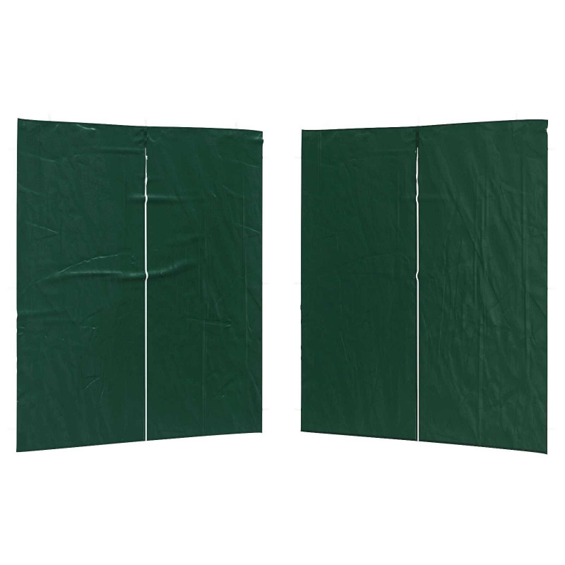 Ściana boczna namiotu na imprezy 2 pcs zielony 200 x 195 cm