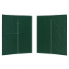 Ściana boczna namiotu na imprezy 2 pcs zielony 200 x 195 cm