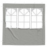 Ściana boczna namiotu na imprezy 2 pcs 200 x 195 cm jasnoszary