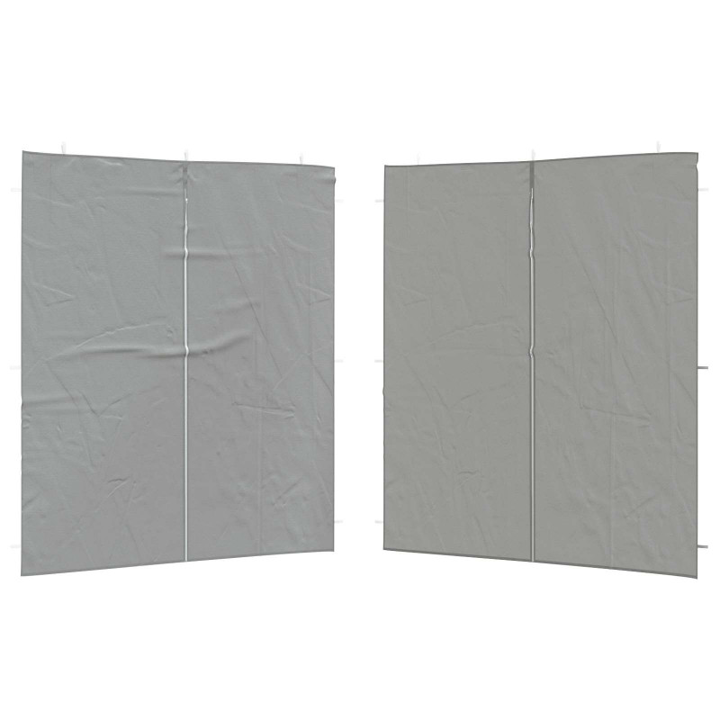Ściana boczna namiotu na imprezy 2 pcs jasnoszary 200 x 195 cm