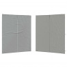 Ściana boczna namiotu na imprezy 2 pcs jasnoszary 200 x 195 cm