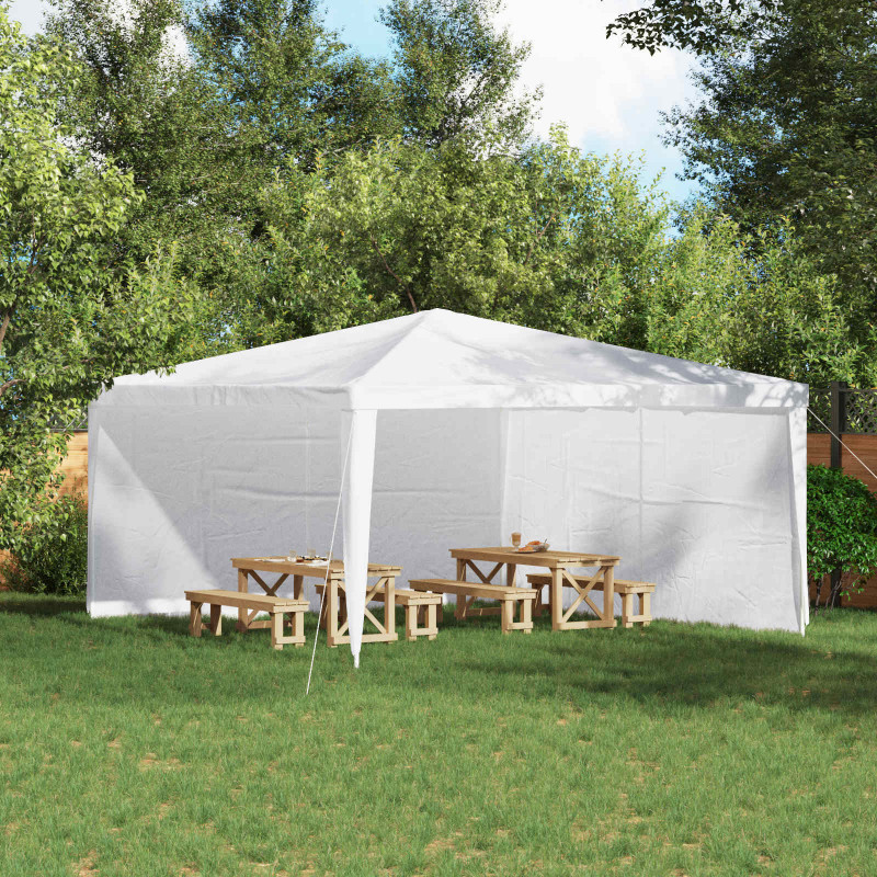 Ściana boczna namiotu na imprezy 2 pcs Biały 400 x 195 cm