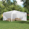 Ściana boczna namiotu na imprezy 2 pcs Biały 400 x 195 cm