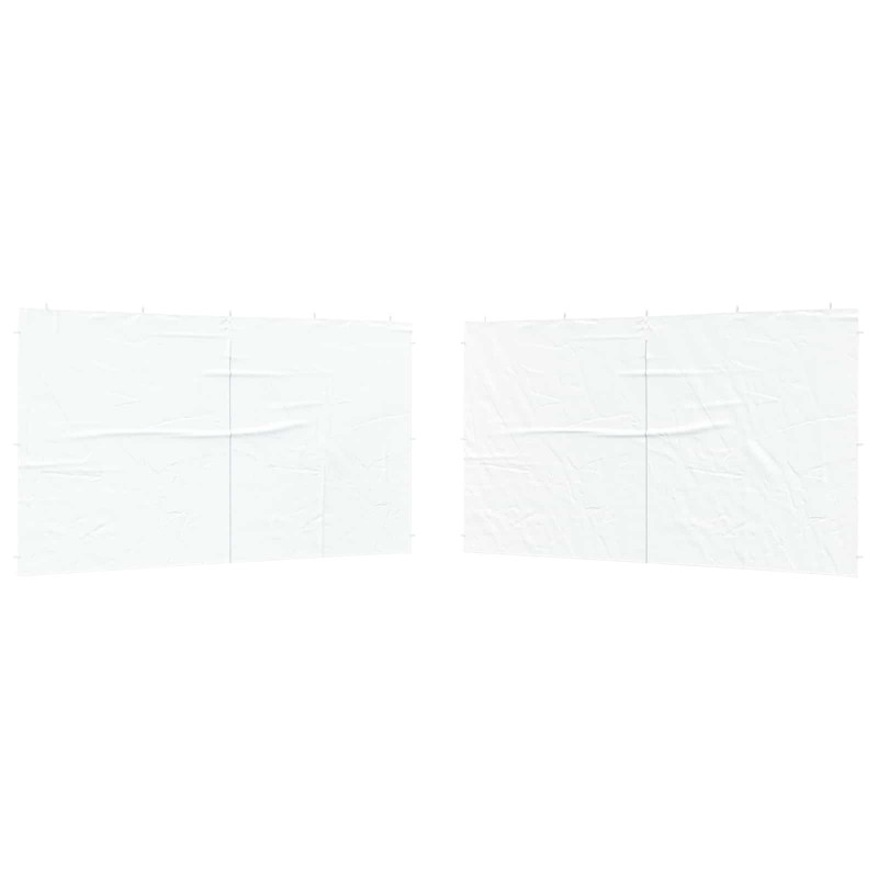 Ściana boczna namiotu na imprezy 2 pcs Biały 400 x 195 cm