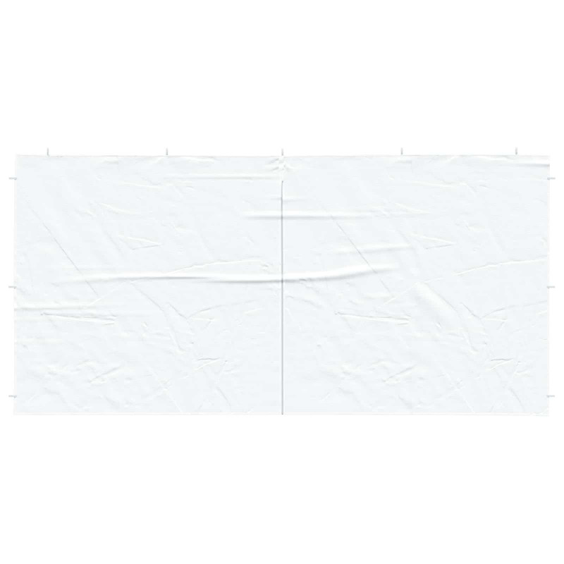 Ściana boczna namiotu na imprezy 2 pcs Biały 400 x 195 cm