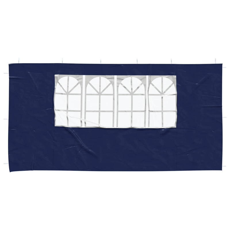 Ściana boczna namiotu na imprezy 2 pcs 400 x 195 cm niebieski