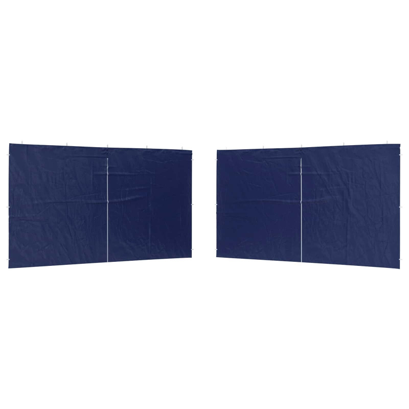 Ściana boczna namiotu na imprezy 2 pcs niebieski 400 x 195 cm