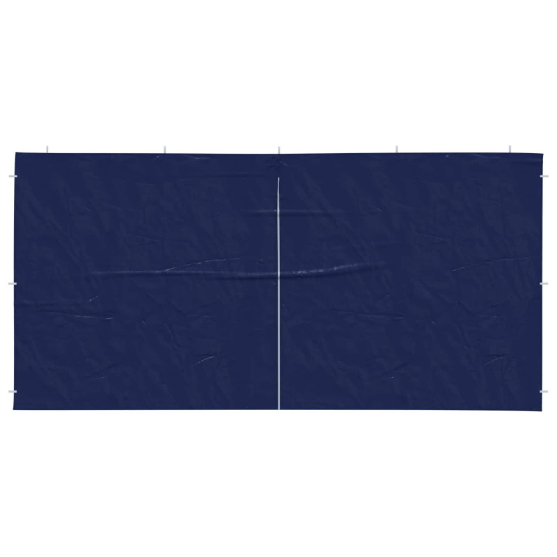 Ściana boczna namiotu na imprezy 2 pcs niebieski 400 x 195 cm