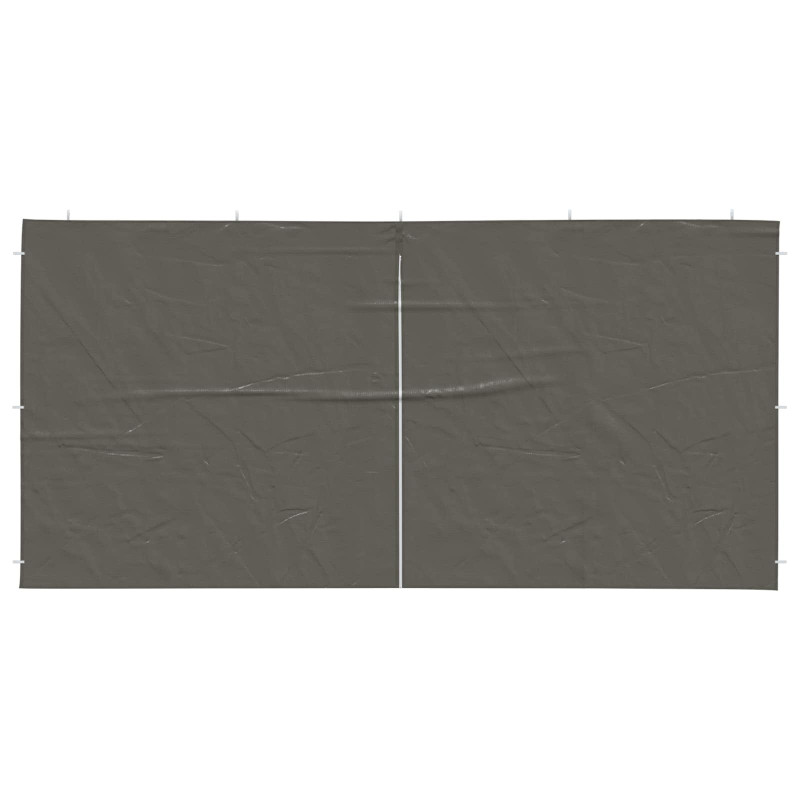 Ściana boczna namiotu na imprezy 2 pcs antracytowy 400 x 195 cm