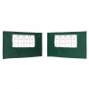 Ściana boczna namiotu na imprezy 2 pcs 400 x 195 cm zielony