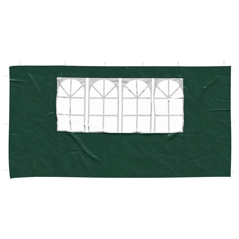 Ściana boczna namiotu na imprezy 2 pcs 400 x 195 cm zielony
