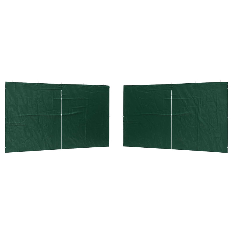 Ściana boczna namiotu na imprezy 2 pcs zielony 400 x 195 cm