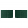 Ściana boczna namiotu na imprezy 2 pcs zielony 400 x 195 cm