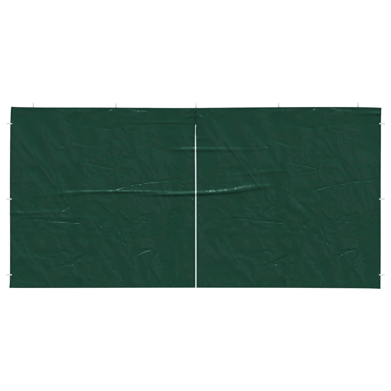 Ściana boczna namiotu na imprezy 2 pcs zielony 400 x 195 cm