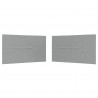 Ściana boczna namiotu na imprezy 2 pcs Jasnoszary 400 x 195 cm